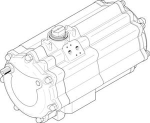 Festo DAPS-2880-090-R-F16-T6 Semi-rotary drive