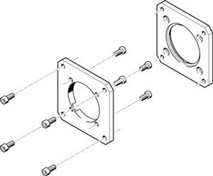 Festo EAMF-A-62A-80G Motor flange