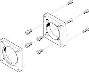 Festo EAMF-A-95A-120G Motor flange
