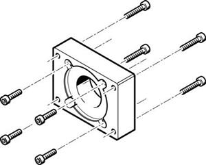 Festo EAMF-A-38B-42A Motor flange