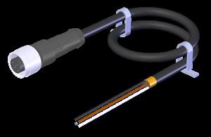 Euchner C-M12F05-05X034PV05,0-MA-100183 Connecting cable with straight plug connector M12, 5-pin, 5 m