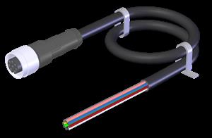 Euchner C-M12F08-08X025PU20,0-MA-115114 Connecting cable with plug connector M12, 8-pin, 20 m