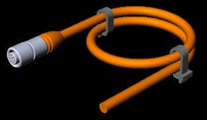 Euchner C-M12F08-08X025PV10,0-GA-077752 Connecting cable with plug connector M12, 8-pin, 10 m