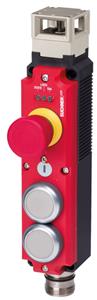 Euchner CTP-L2-AR-U-HA-AZE-SH-137165 Transponder-coded safety switch CTP-AR, M23, emergency stop, 2 pushbuttons (extended)