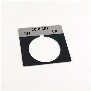 Allen Bradley 800T-X528 30mm 800T OFF-COOLANT-ON Legend Plate