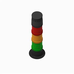Allen Bradley 854KC-SFB24Y3Y5Y4P1 60 mm Config Stack Light