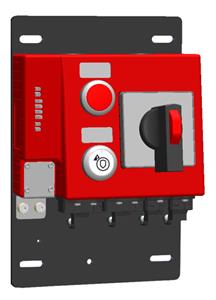 Euchner MGB-B-A1W2A2-PN-123759 Bus module MGB-B-PN with 3 controls and indicators, push-pull plug