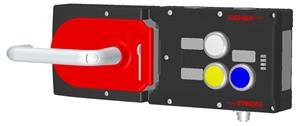 Euchner MGB-L0H-APA-L-110551 Interlocking set MGB-L0H-APA, with 3 pushbuttons, incl label carrier, M12 for enabling switch