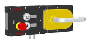 Euchner MGB-L0H-ARA-R-117084 Interlocking set MGB-L0H-ARA, with 2 pushbuttons, emergency stop, incl label carrier, RC18