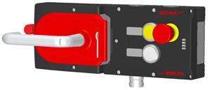 Euchner MGB-L0HE-ARA-L-110692 Interlocking set MGB-L0HE-ARA, with 2 pushbuttons, emergency stop, incl label carrier, RC18