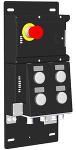 Euchner MGB-L1B-EIA-R-136388 Locking module MGB-L1-EI (guard locking by spring force) with 4 pushbuttons, emergency stop