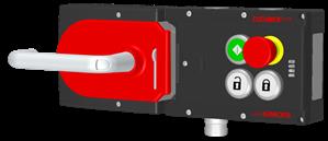 Euchner MGB-L1H-APA-L-110459 Locking set MGB-L1H-APA (guard locking by spring force) with 3 pushbuttons, emergency stop, RC18