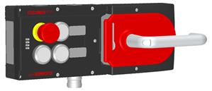 Euchner MGB-L1H-APA-R-121369 Locking set MGB-L1H-APA (guard locking by spring force) with 3 pushbuttons, emergency stop, RC18