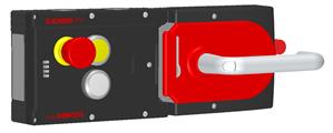 Euchner MGB-L1HE-ARA-R-110220 Locking set MGB-L1HE-ARA, (guard locking by spring force) with 2 pushbuttons, emergency stop
