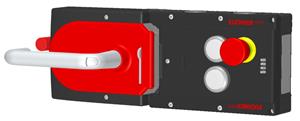 Euchner MGB-L2HE-ARA-L-121246 Locking set MGB-L2HE-ARA (guard locking by solenoid force) with 2 pushbuttons, emergency stop