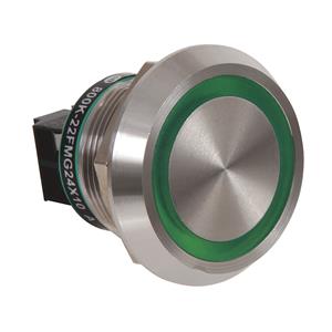 Allen Bradley 800K-22FMG24X10 800K 225mm Piezo Push Button 24V AC/DC Illuminated Green 1 NO
