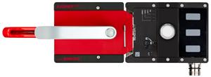 Euchner MGB2-L1HE-BP-M-S2-RY-L-164745 Complete set MGB2-L1-BP (M23, 1 pushbutton, closed-circuit current principle, door hinge on left)