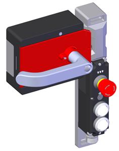 Euchner MGBS-P-L2H-AR-U-L-SH-160523 MGBS set AR, M23, emergency stop, 2 pushbuttons, door hinge on left