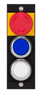Euchner MSM-1-P-CA-APP-H3-165823 Submodule MSM-1-P (emergency stop, 2 illuminated pushbutton)