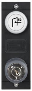 Euchner MSM-1-P-CA-LQU-E8-163612 Submodule MSM-1-P (white cover for indicators, slide-in label, key-operated rotary switch)