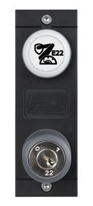 Euchner MSM-1-P-CA-LQY-H8-166861 Submodule MSM-1-P (White cover for indicators, slide-in label, key-operated rotary switch E22)