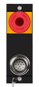 Euchner MSM-1-S-CA-B000SL-F6-164620 Submodule MSM-1-S (illuminated emergency stop, M23 plug connector for enabling switch)