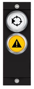 Euchner MSM-1-S-CA-Z0Z000-K5-170845 Submodule MSM-1-S (2 illuminated pushbuttons with symbol, test pulse monitored)