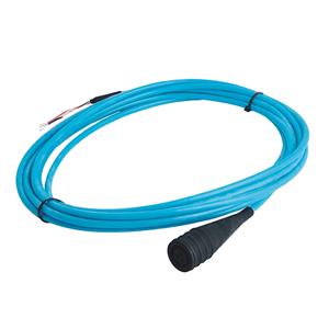 Allen Bradley 1443-CBL-MS3IBC-64S 64 feet of Silicone twisted shielded 3 conductor cable w/ molded 3 pin MIL connector and terminated to blunt cut