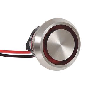 Allen Bradley 800K-22FMR24X01U100 800K 225mm Piezo Push Button 24V AC/DC Illuminated Red 1 NC Symbol