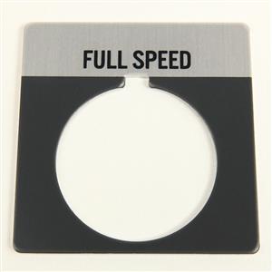 Allen Bradley 800T-X509 30mm 800T FULL SPEED Legend Plate