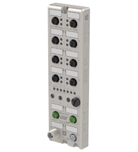 Pepperl+Fuchs ICE1-16DIO-G60L-C1-V1D Ethernet IO module with 16 configurable digital inputs/outputs and integrated logic