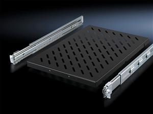 Rittal DK 5501.725 DK Component shelf, WHD: 419x1 Ux700 mm, 100 kg, distance between levels: 600-900 mm, Pull-out, RAL 9005