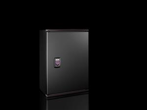 Rittal AX 9202.100 AX Ex enclosure, WHD: 250x350x150 mm, fibreglass-reinforced unsaturated polyester, with mounting plate, empty enclosure with hinged door