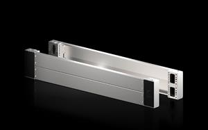 Rittal VX 8660.063 VX base/plinth corner piece with trim panel, front and rear, H: 200 mm, for W: 1200 mm, stainless steel, 14301