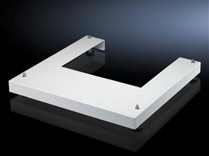 Rittal DK 7507.750 DK base/plinth for FlatBox, W x D: 600 x 600 mm, RAL 7035
