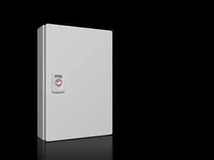 Rittal KX 1552.000 KX E-Box, WHD: 200x300x80 mm, sheet steel, with mounting plate, with door
