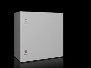 Rittal AX 1350.000 AX Compact enclosure, WHD: 500x500x300 mm, sheet steel, with mounting plate, single-door, with two cam locks Turkey