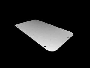 Rittal AX 2576.100 SZ Metal gland plate, for AX, with metric knockouts, WD: 401x221 mm, for gland plates size 6