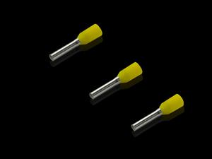 Rittal AS 4050.769 Wire end ferrules for wire processing, 1 mm², AWG 18, 8 mm, yellow, loose, 500 pcs