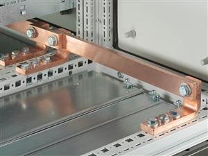 Rittal SV 9661.180 SV Busbar E-Cu, WH: 80x10 mm, L: 792mm, with integral holes Ø 14 mm