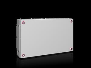 Rittal KX 1537.000 KX Terminal box, WHD: 500x300x120 mm, sheet steel, without mounting plate, with cover, with gland plate