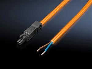 Rittal SZ 2500.420 SZ Connection cable, for power supply, 2-pole, 100-240 V, L: 3000 mm