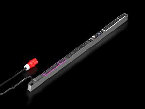 Rittal DK 7979.236 DK PDU metered, compact basic power distribution incl energy measurement per phase, with network interface and display, WLD: 44x1495x70 mm, IEC 60 320: 24x C13, 6 x C19