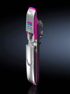 Rittal AX 2435.300 AX Comfort handle, for AX with locking rod, for lock inserts, stainless steel, precision-cast
