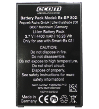 Pepperl+Fuchs Ex-BP S02 Li-Ion battery pack for Smart-Ex 02