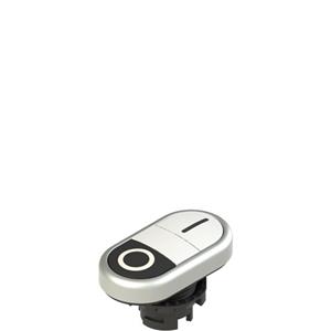 Pizzato E2 1PDRL9AAAA Double lower flush pushbutton, with marking