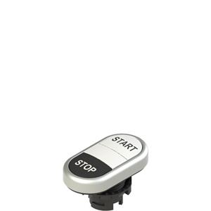 Pizzato E2 1PDRL9AAAN Double lower flush pushbutton, with marking Turkey