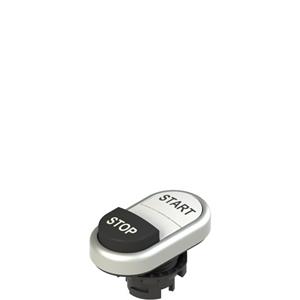 Pizzato E2 1PDSL9AAAN Double lower projecting pushbutton, with marking Turkey