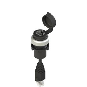 Pizzato E2 1RJ459AN2.5 RJ45 socket EROUND series