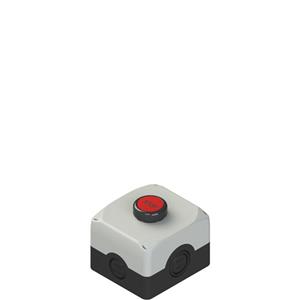Pizzato ES AC31016 Complete unit with enclosure, flush pushbutton and contacts